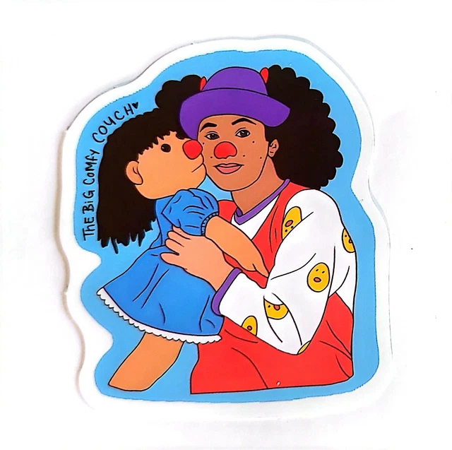 Molly Clock Rug Show PBS THE BIG Comfy Couch Loonette Molly Granny Clock Rug Water Resistant ...