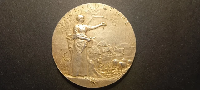 MÉDAILLE ANCIENNE EN bronze des années 1920 Comice Agricole de l
