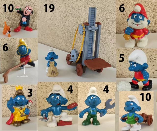 PUFFO VINTAGE PEYO SCHLEICH SUPER SMURFS SCHTROUMPFS  SCHLUMPF  SMURFS pitufos