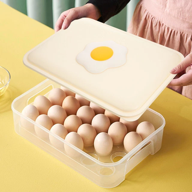 Boîtes De Rangement Pour œufs - Lot De 2 - Transparentes - Capacité 10 œufs Chacune - Hermétiques Et Empilables - Pour Frigo Et Cuisine