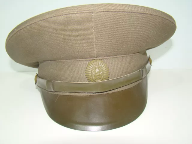 RARE Field Green Officer cap of the USSR size 58 1977