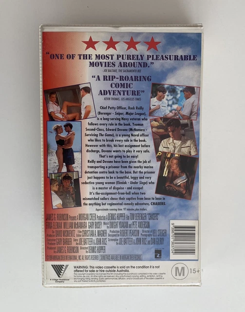 CHASERS [VHS] ROADSHOW Video Big Box Ex-Rental Tape Clamshell 1994 ...