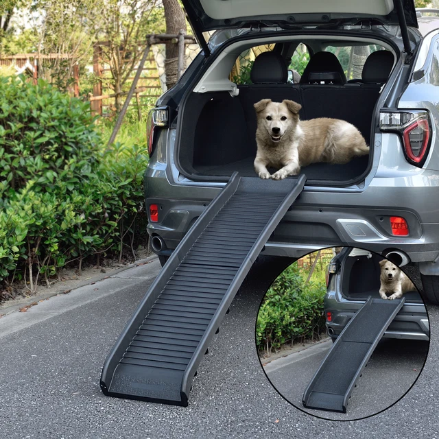 Rampa Per Cani Pieghevole 156x40cm - Per Auto E Scale, Portata 90kg, Antiscivolo - Foto 7