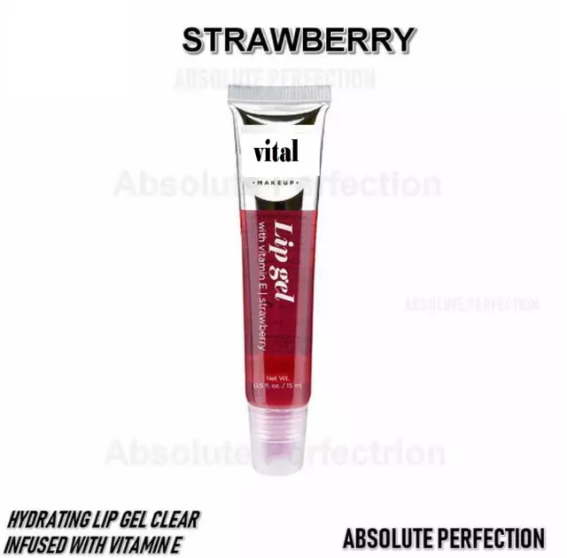 VITAL LIP Gloss Makeup With STRAWBERRY 15 ML **LOW PRICE WITH BEST QUALITY**