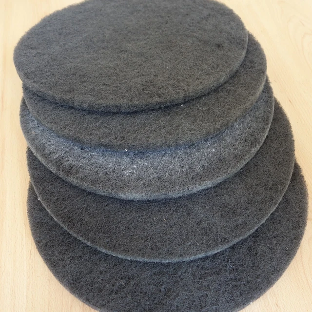 5 Stück Dr. Schutz PU Sanierungspads Schleifpads 43 cm Grau neu+gebraucht