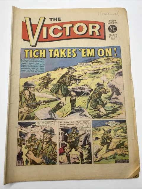 Vintage VICTOR COMIC - No 564 - December 11th 1971