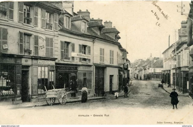 S6907 cpa 91 Arpajon - Grande Rue