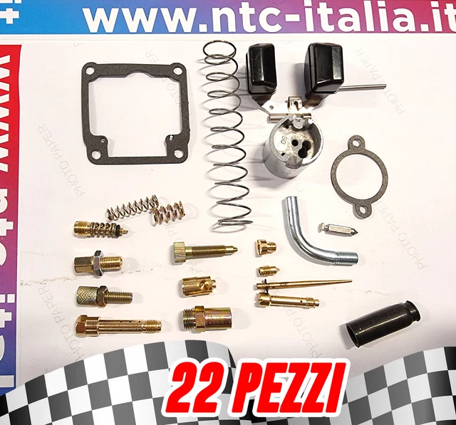 Kit De Reparación Para Carburador Dell'Orto VHSB - Incluye Flotador 9g, Válvula De Aguja 300 Y Juntas