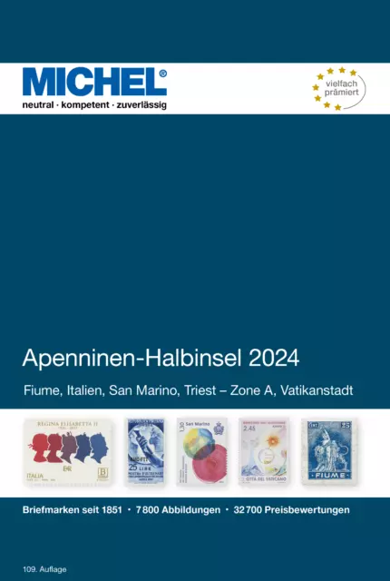 MICHEL Briefmarken Katalog Apenninen-Halbinsel 2024 NEU