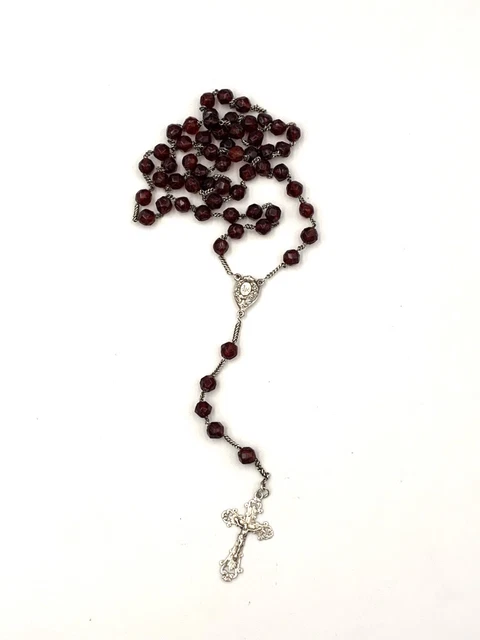 Collier Et Boucles D'oreilles Croix Gothique Avec Cristaux Rouges Et Noirs - Bijou Fantaisie Femme - Style Gothique, Halloween - 14