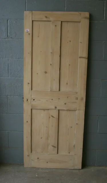Door 29" x  74 3/4"   Pine Wooden Victorian Door 4 Panel Internal ref 376A