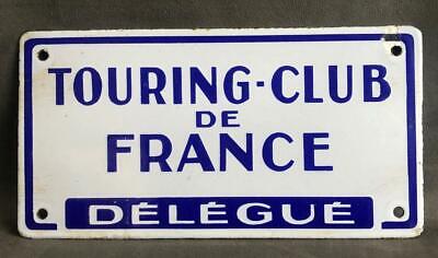 Touring Club De France Delegue Enamel Porcelain Advertising Sign