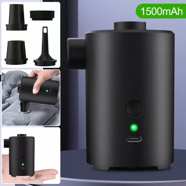 Portable Electric Air Pump USB Rechargeable inflatable pump Camping Bed Mattress