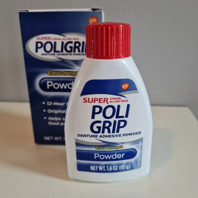 POLIGRIP DENTURE ADHESIVE Fixative Powder 45g (Alternative to Ultra