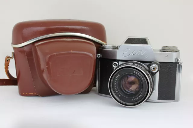 Ihagee EXA II Kamera • REFURBISHED • Carl Zeiss Jena PANCOLAR 2.0 50mm • Case