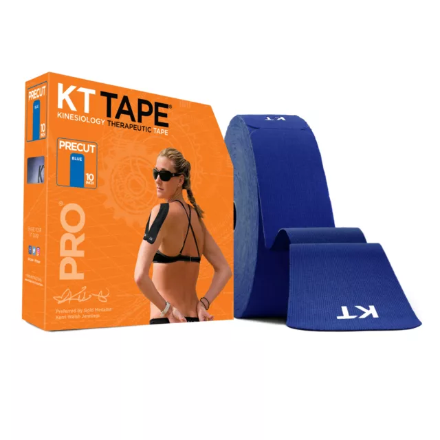 KT Tape, PRO Synthetic Elastic Kinesiology Athletic Tape, 150 Count, 10” Precut