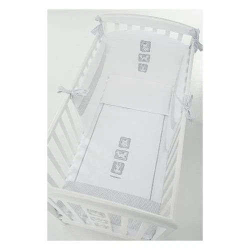 Set Tessile Lettino 3 pz Paraurti, piumone e federa BABYZOO Foppapedretti