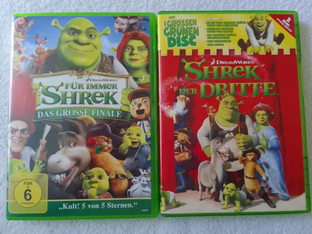 Shrek Der Dritte & Für Immer Shrek Das Grosse Finale Dvd. 2× Animations Spaß.