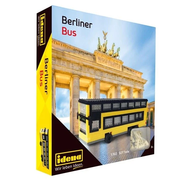 Idena Minibausteine Berliner Doppeldecker Bus Konstruktionsset Neu Ovp