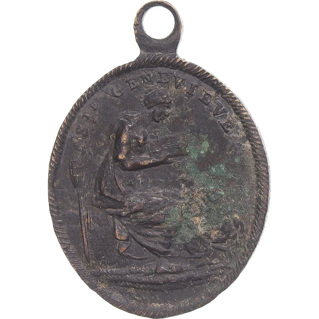 Médaille Saint Louis - La Sainte Chapelle - Calmuscki Kovacs - Or Plaqué - XXe Siècle