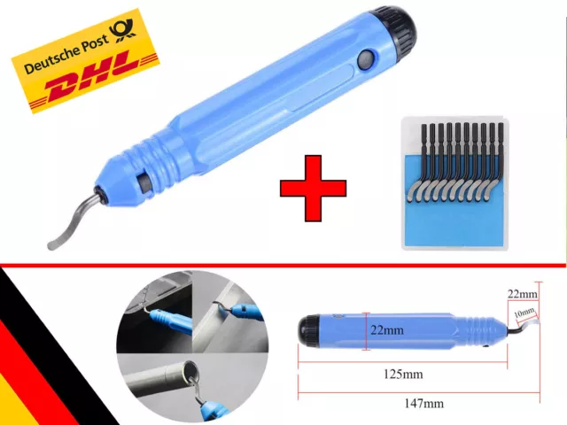 Espinas Herramienta Escariador Manual Con O Sin 11x Cuchillas para 3D Modelos