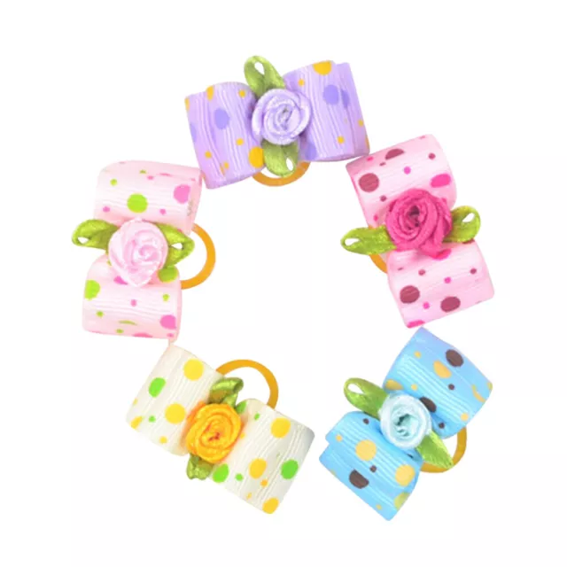 20 PCS Girl Puppy Accessories Hair Accessory for Girls Bows Dogs