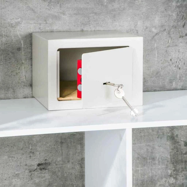 HI Hotelsafe mit 2 Schlüsseln 23x17x17 cm Stahl Weiß HI