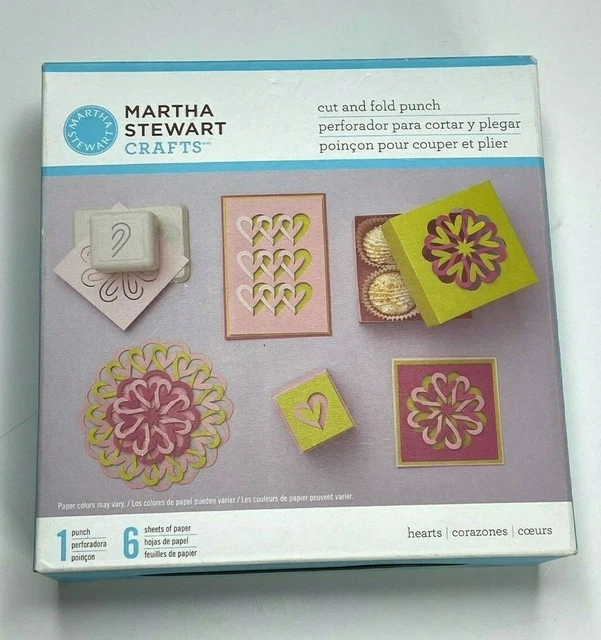 Corazones abstractos cortados y plegados de Martha Stewart Crafts