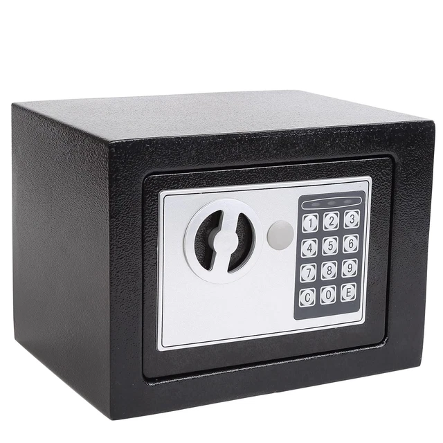 Safe Box With Key Small Electronic Digital Deposit Box Keypad Lock