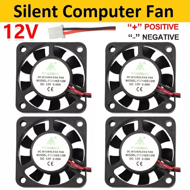 Brushless Silent Computer Fan DC 12V PC Case Cooler Fan Cooling Fans Laptop Fan