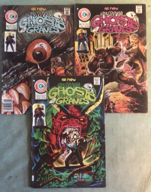 The Many Ghosts Of Dr Graves #50. #52.;#54. 1975. Charlton Comics.