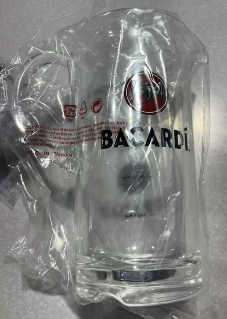 Bacardi Rum 32Oz. Acrylic Plastic Pitcher **New**