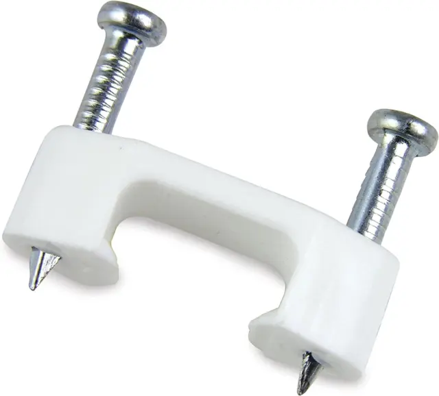INC  PSM-1550T 1/2 In. Plastic Clip-On Masonry (25-Pack) -White Staple, 25 Pack