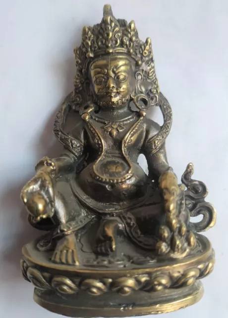 Antique Brass Kuber God Statue|| Jambala|| handcrafted Kubera, God of wealth
