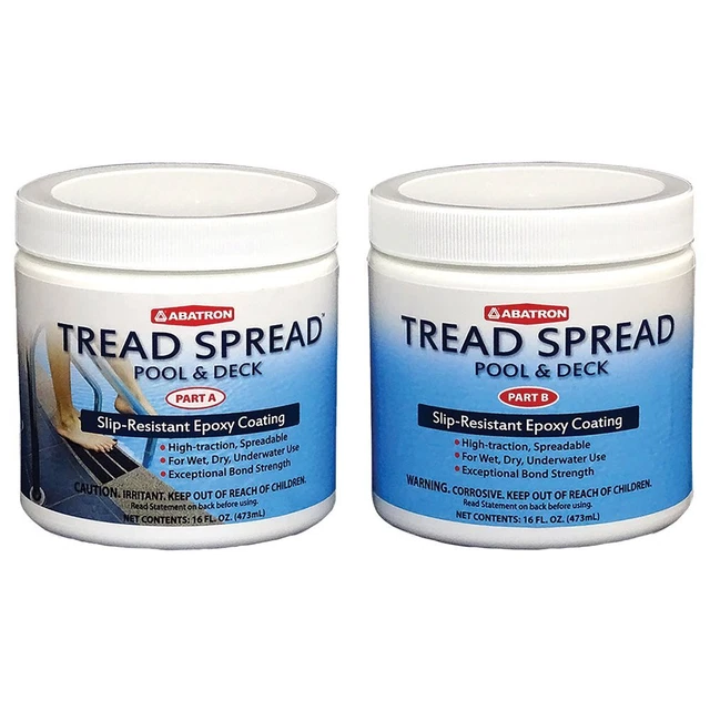 Tread Spread Slip-Resistant Epoxy Coating, 2-Pint Kit