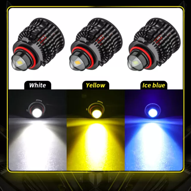 Pair Projector Lens LED Laser H11 9005 9006 Fog Light Lamp Headlight Bulbs