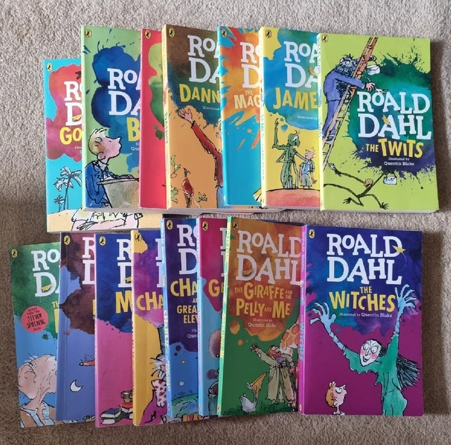 USED GREAT CONDITION Roald Dahl Collection 15 Books Box Set Collection ...