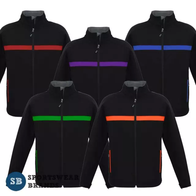 Mens Jacket Sports Uniform Outdoor Soft Shell Work Contrast Workwear New J510M