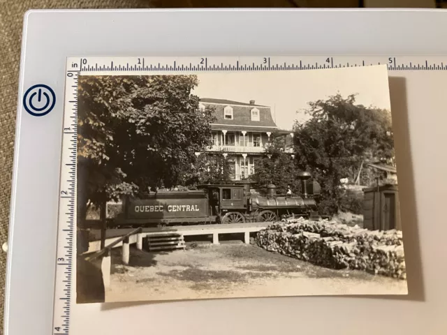 Vintage Foto Quebec Central Railway Lok 4 Beauce Junction Kanada