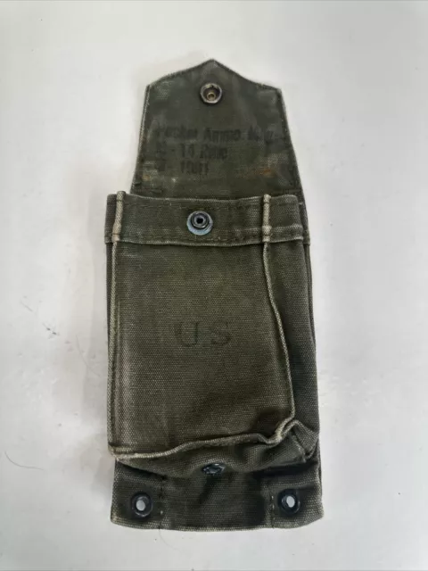 M1961 US MILITARY M14 Magazine Belt Pouch Vietnam Era $9.99 - PicClick