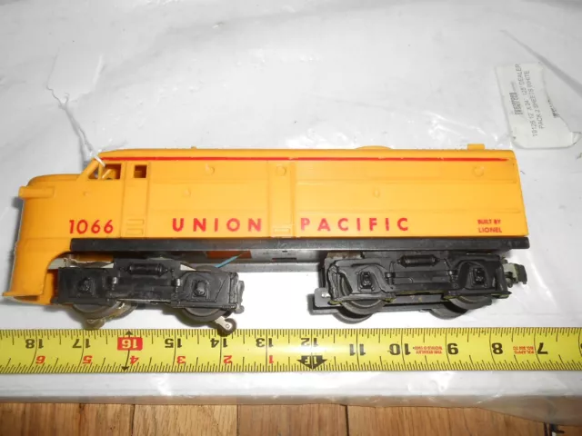 O/O-27 Lionel 1066 Union Pacific engine. Runs forward only.
