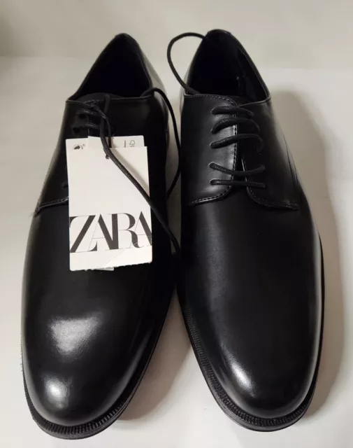PAIR OF ZARA Men’s Black Dress Shoes: Size 10 – New with Tags $22.99 ...