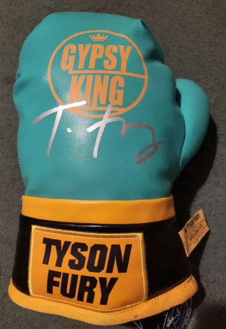 Genuine Hand Signed Novelty Boxing Glove  - Tyson Fury