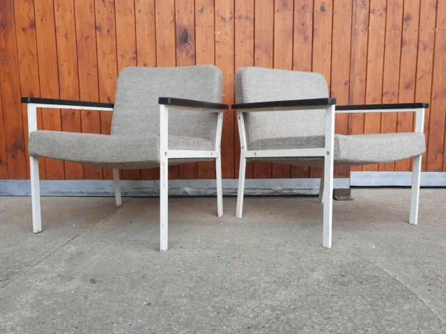 Sessel Clubsessel Vintage 60er Easy Chair Danish Metall Mid Century 70er 1/8