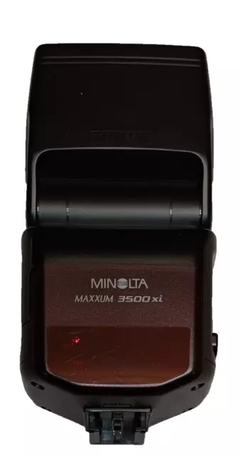 Minolta Maxxum 3500xi Shoe Mount Bounce Flash for Film Cameras TESTED