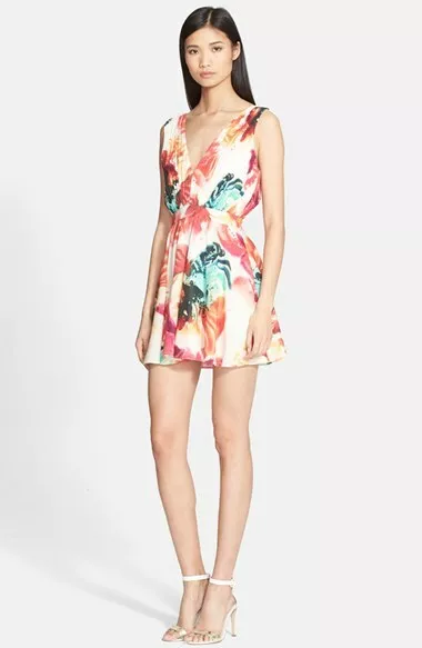 Alice + Olivia Cayden Floral Dress Sz 6