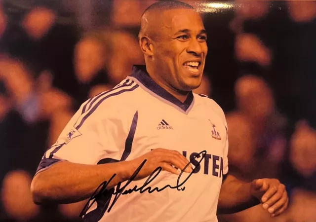 Les Ferdinand Newcastle United 12 x 8 Signed Picture COA