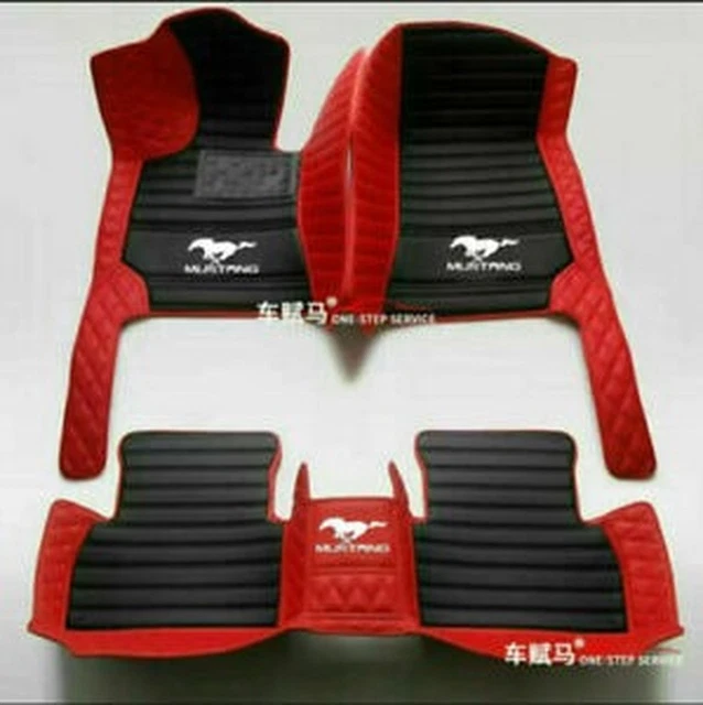 Fit For Ford Mustang 2005-2021 Luxury Custom Waterproof Floor Mats Trunk Mats