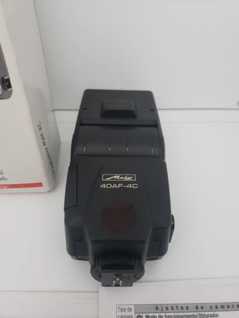 Metz Mecablitz 40Af-4C Flash For Canon Eos Cameras - Clean - In Box 2