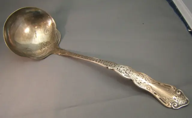 Antique   Silver  Plated Rogers  Alhambra 1907 No Monogram Soup Ladle